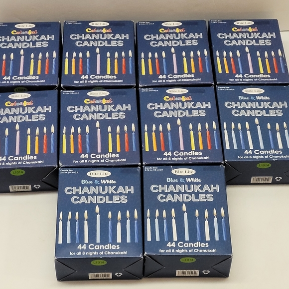 (Lot Of 10) Rite Lite Chanukah Candles (44 Candles Per BOX) 3.75" Mixed Colors. - Picture 4 of 6